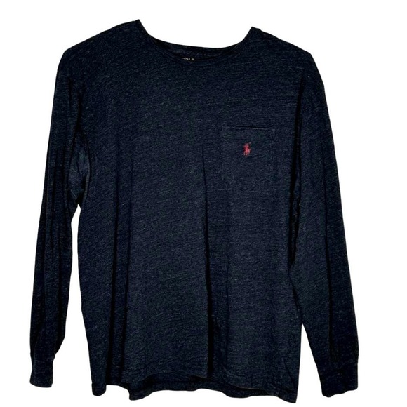 Polo Ralph Lauren‎ Shirt Mens XL Gray Crewneck Long Sleeve Casual Classic Preppy - Picture 1 of 6